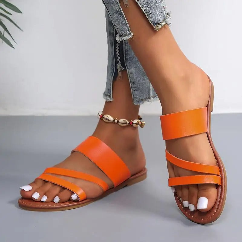 Carm Strappy Flat Sandals for Women