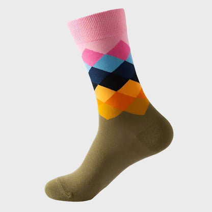 GradientShapes Men's knee High Socks