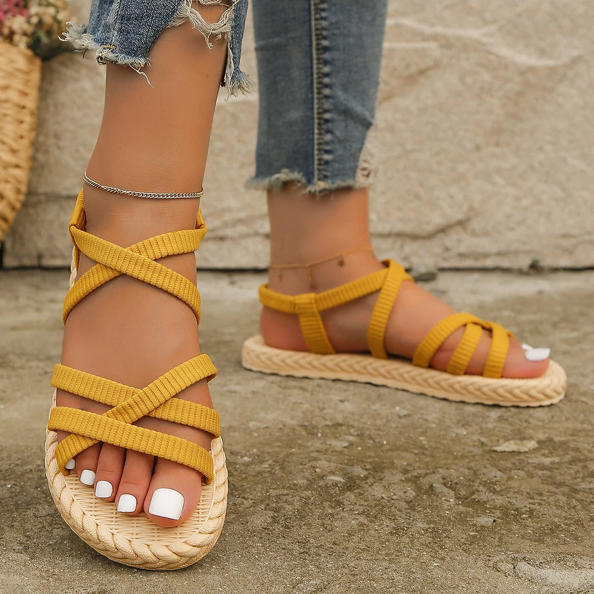 Zoe Flat Sandals for Women