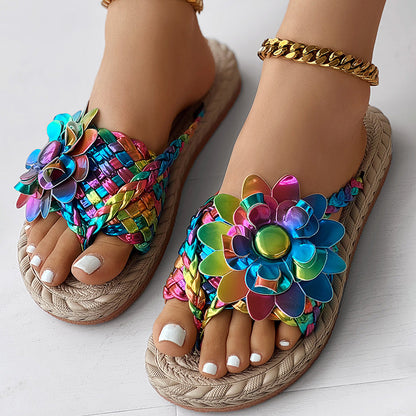 Shine Flat Sandals for Women