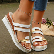Pearl Wedge Sandals for Women