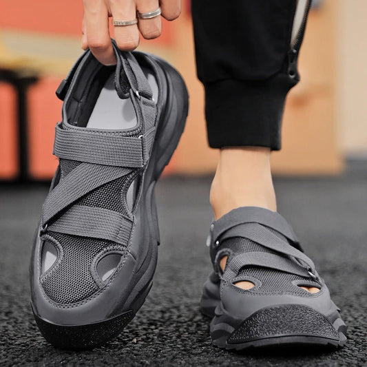 Gerald Strappy Wedge Sandals for Men