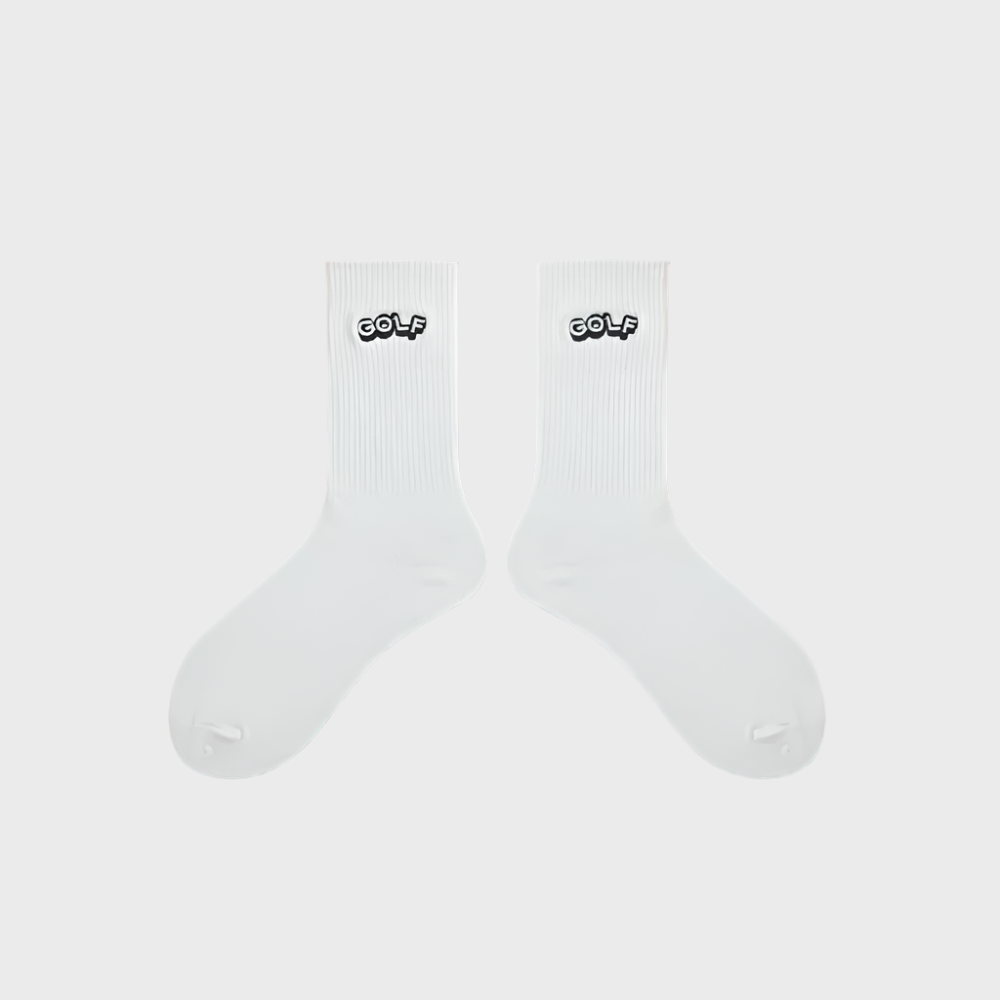 Fluxo Golf Print Cotton Unisex Crew Socks - 1 Pair