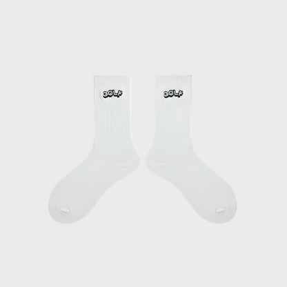 Fluxo Golf Print Cotton Unisex Crew Socks - 1 Pair