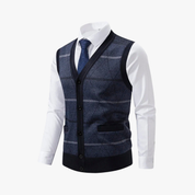 Variant image for Men's Cardigan - Tailored Fit Business Cardigan with Button-Down Front-7