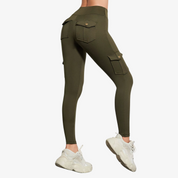 Variant image for Women's High Waist Leggings with Pockets - Black Gym Leggings for Active Wear-25