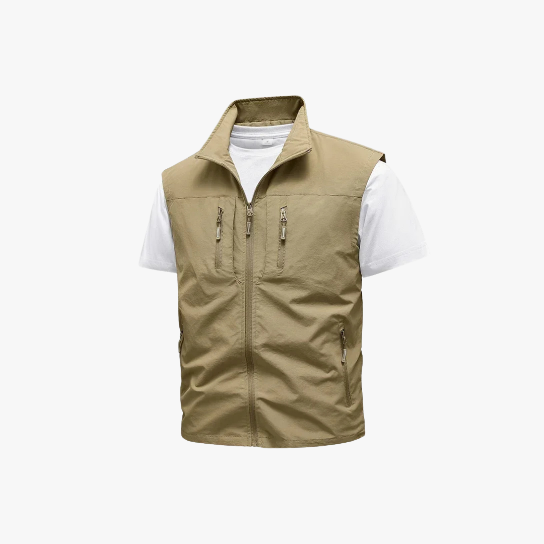 Variant image for Men's Utility Vest for Hiking and Fishing - Lightweight Multi-Pocket Outdoor Gear-6