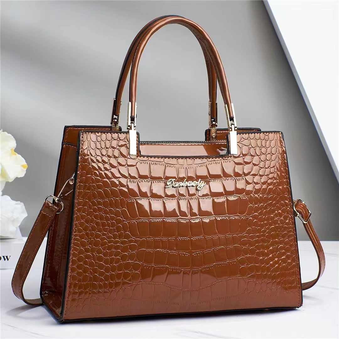 Luxe Allure Crocodile Tote - Elegant Handbag