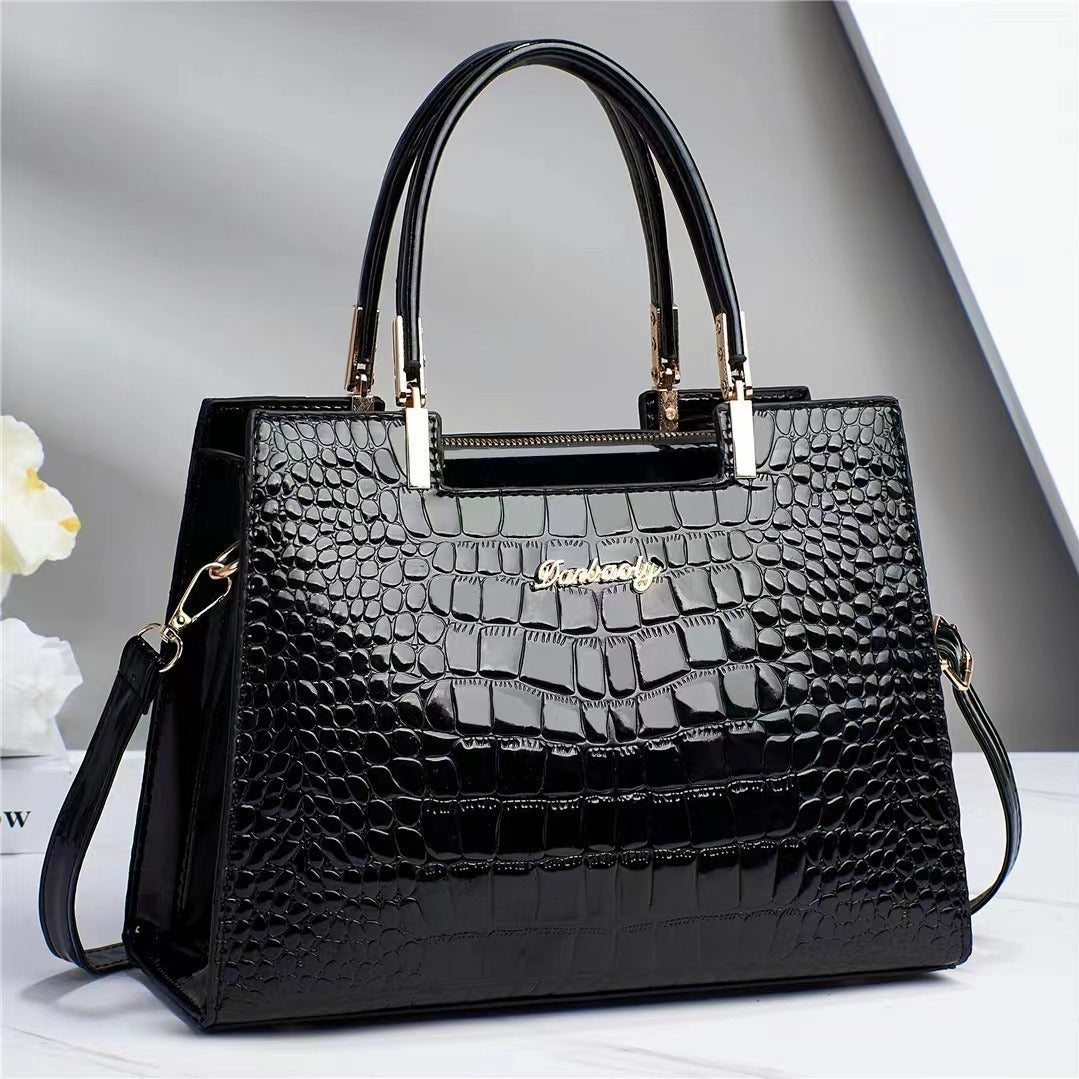 Luxe Allure Crocodile Tote - Elegant Handbag