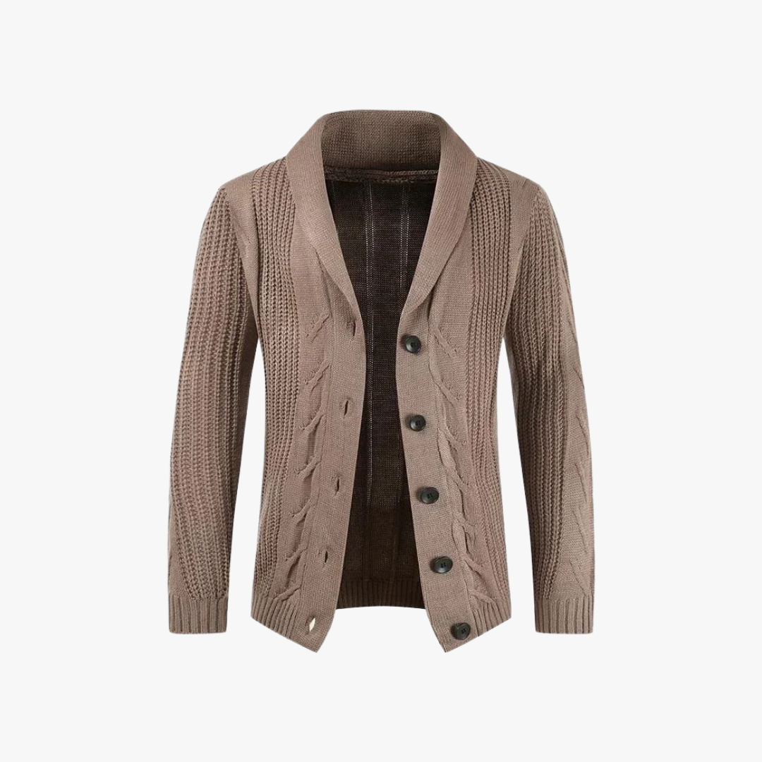 Variant image for Men's Knitted Cardigan - Classic Button-Down Layering Piece in Comfortable Knit-7