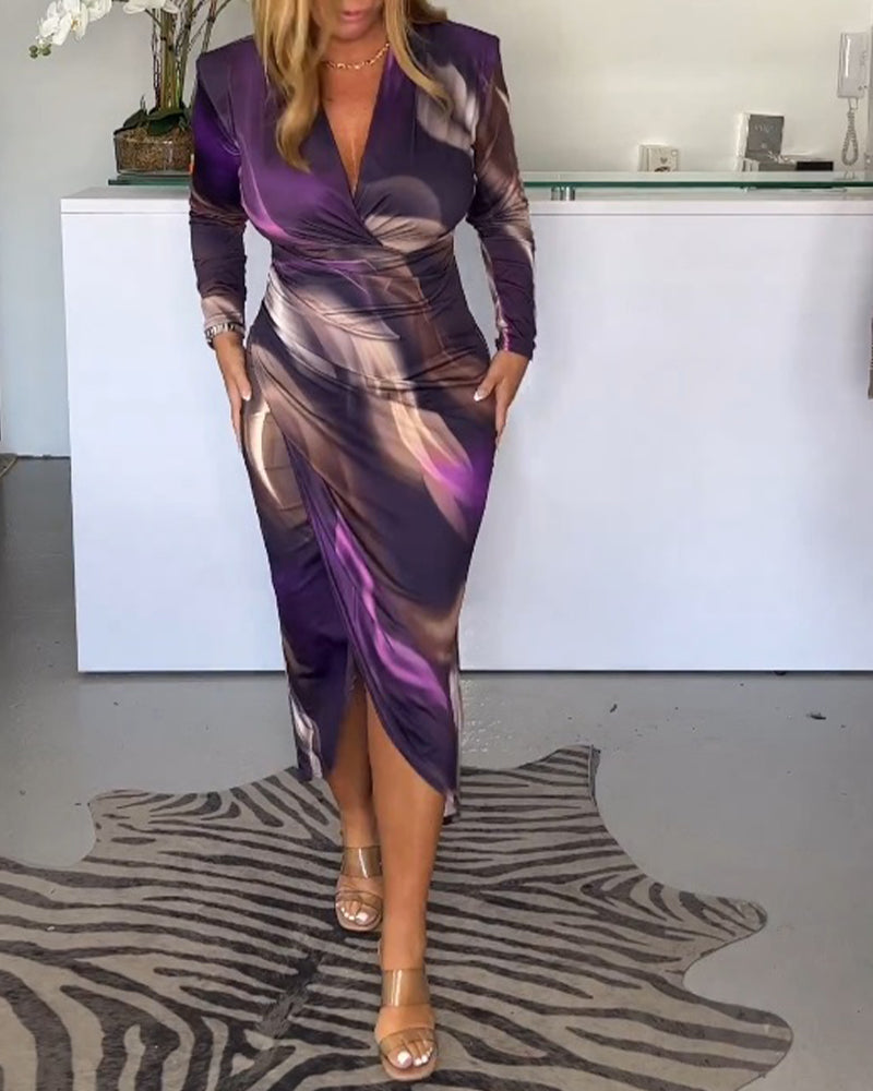 Jasmine Elegant Purple Midi Summer Cocktail Dress