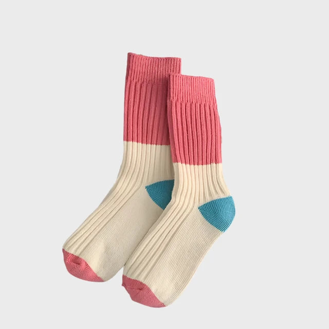 WinterStripes Women's Autumn & Winter Crew Socks