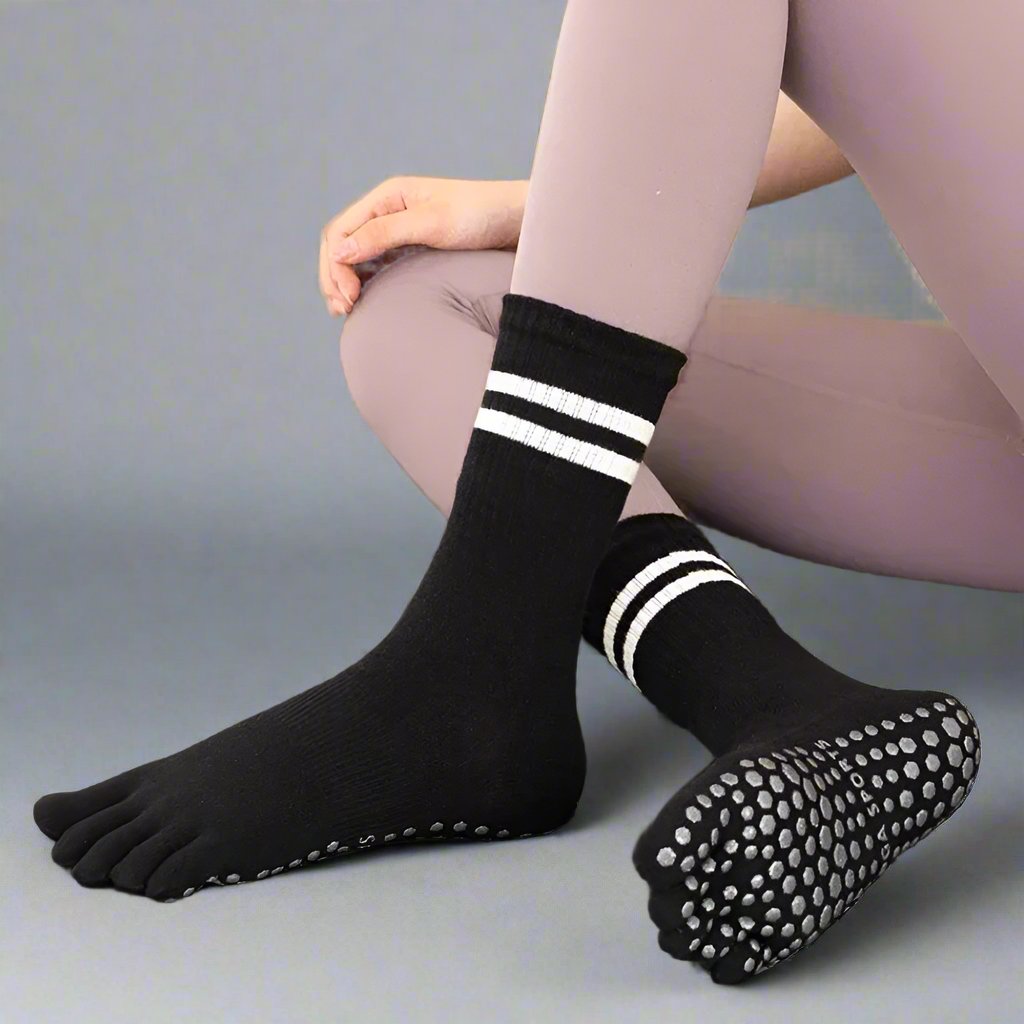 BreathStripe Warm Cotton Grip Socks