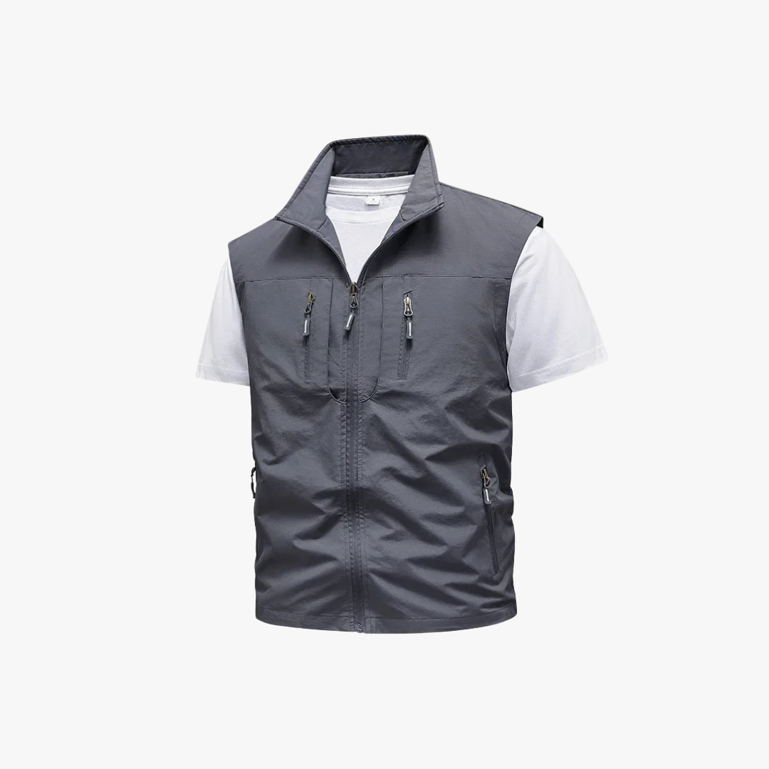 Variant image for Men's Utility Vest for Hiking and Fishing - Lightweight Multi-Pocket Outdoor Gear-11