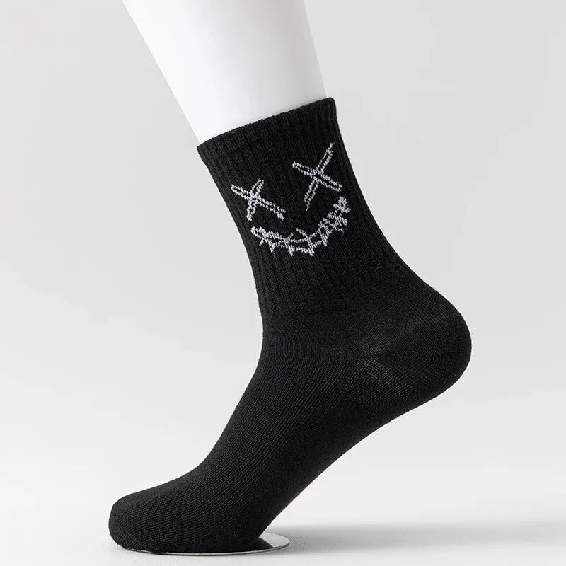 FigureStreet Unisex Crew Socks for for Autumn & Winter - 5 Pairs