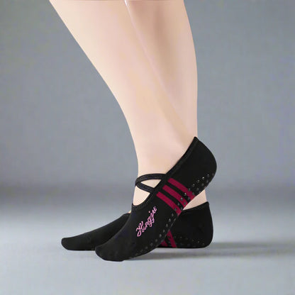 StrappedSafe Yoga & Pilates Grip Socks