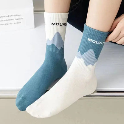 HillMount Warm Mid Tube Socks for Women - 4 Pairs