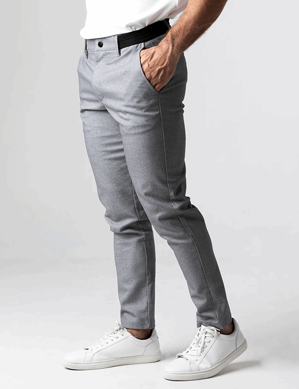 Men's Chino Pants - Slim Fit Stretch Fabric for Casual and Formal Wear-1