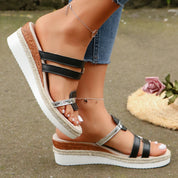 Pearl Wedge Sandals for Women