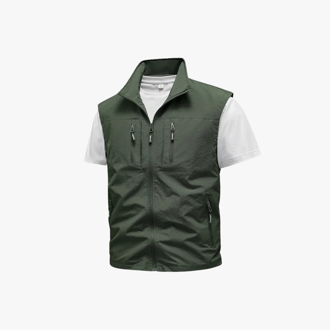 Variant image for Men's Utility Vest for Hiking and Fishing - Lightweight Multi-Pocket Outdoor Gear-16