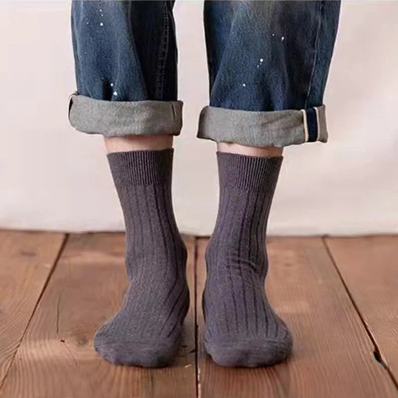 WarmStay Cozy Autumn & Winter Socks for Men - 5 pairs