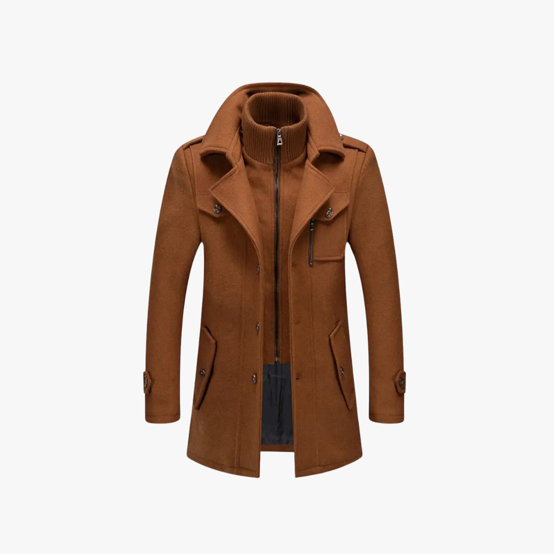 Variant image for Women's Trench Coat - Stylish Color Block Design, Slim Fit, Durable Polyester-17