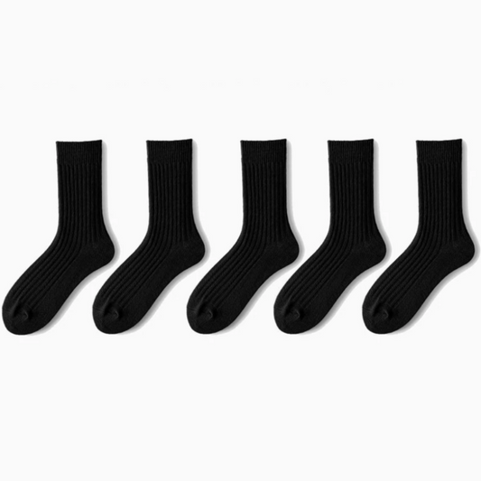 BrightFit Unisex Crew Socks -5 Pairs