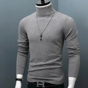 Men's Slim Fit Turtleneck Sweater - Stylish Warm Knit for Winter 4