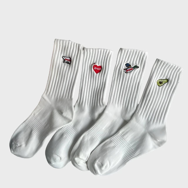 WinterFashion Men's Cotton Crew Socks  – 4 Pairs