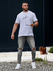 Men's Ripped Jeans - Modern Distressed Denim with Comfortable Fit-6