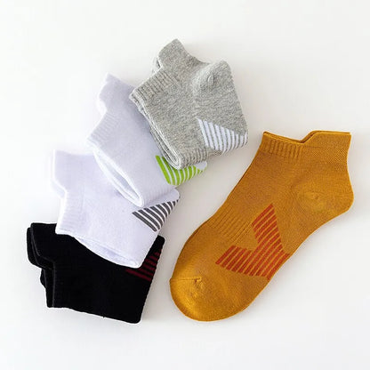 FlowFit Men’s Breathable Mesh Ankle Socks - 5 Pairs