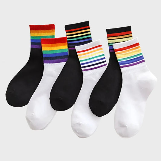 HuedFit Quality Men's Crew Socks - 5 Pairs