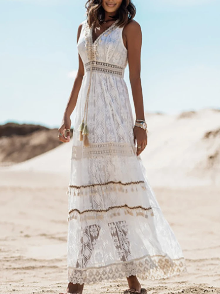 Charmine Boho Summer Midi Dress