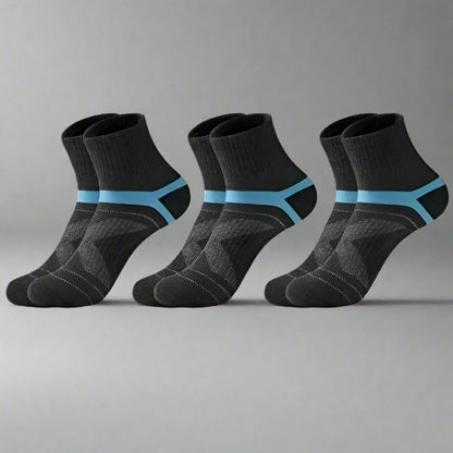 CoolRun High Quality Men's Cotton Running Socks - 3 Pairs