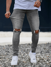 Men's Ripped Jeans - Modern Distressed Denim with Comfortable Fit-3