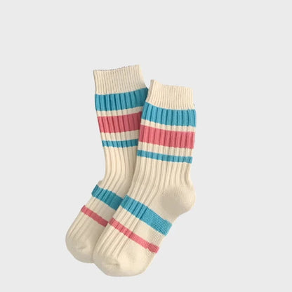 WinterStripes Women's Autumn & Winter Crew Socks