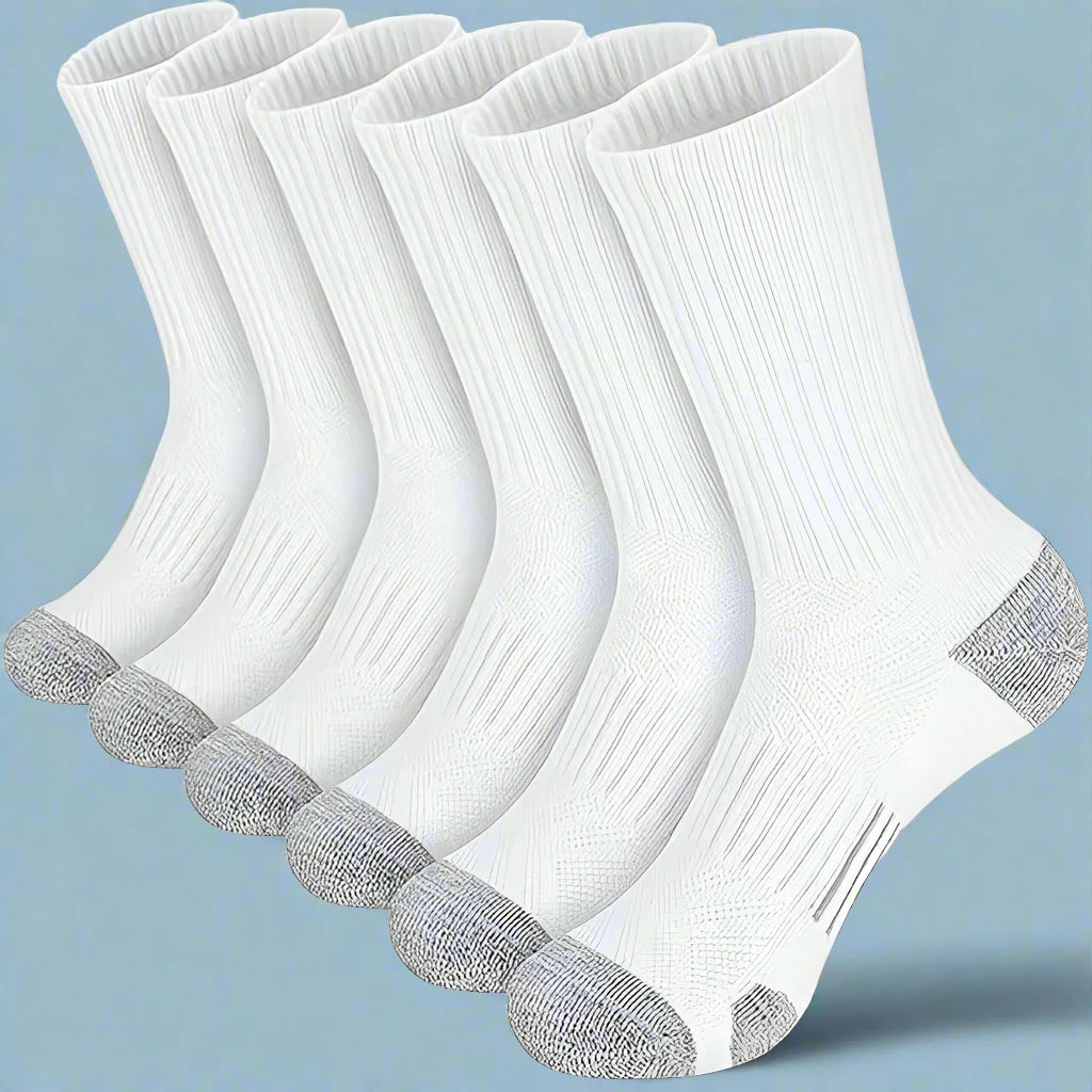 LongRun Men's Buffered Buffered Socks - 6 Pairs