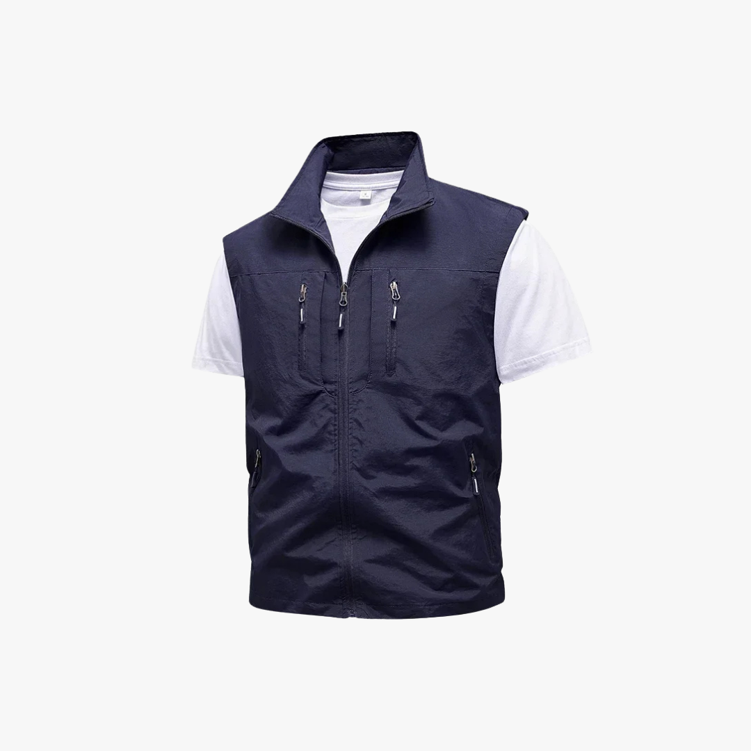 Variant image for Men's Utility Vest for Hiking and Fishing - Lightweight Multi-Pocket Outdoor Gear-21