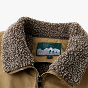 Men's Sherpa-Lined Canvas Jacket - Warm Winter Coat for Outdoor Work-3