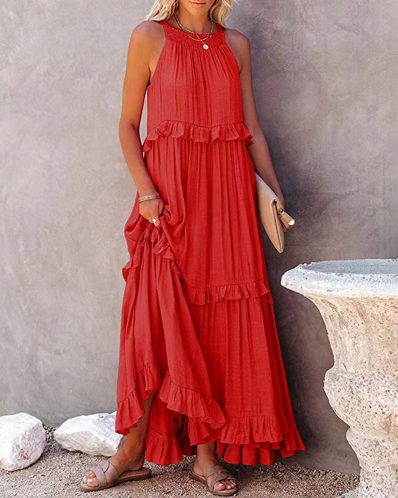 Cassie Flowy Sleeveless Summer Dress