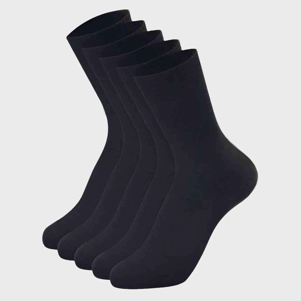 StreetComfort Warm Quality Crew Socks for Men - 5 Pairs