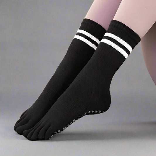 BreathStripe Warm Cotton Grip Socks