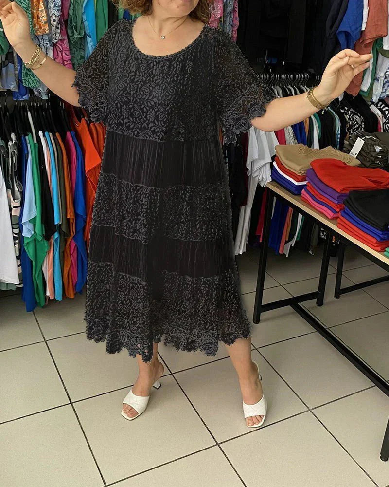 Meanne Driftwood Lace Casual Dress