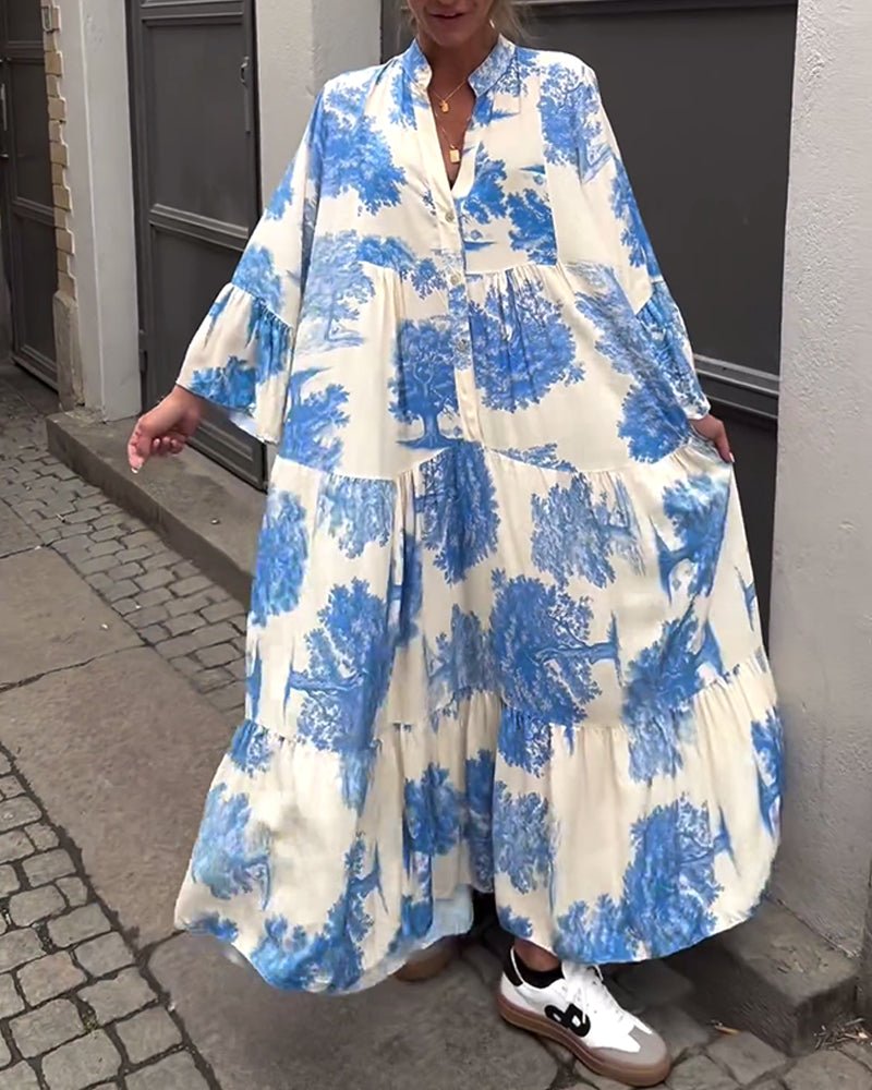 Claudine Long Elegant Flow Summer Dress