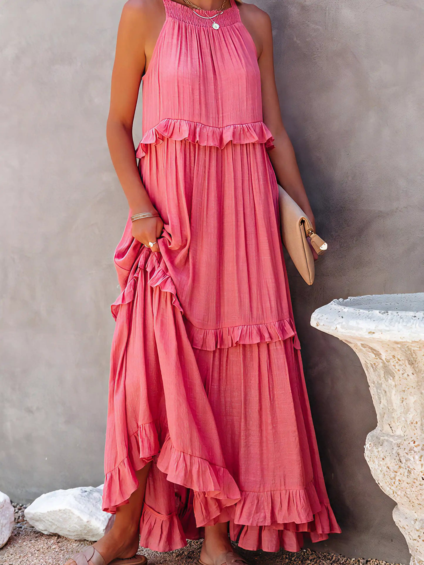 Iren Flowy Summer Maxi Dress