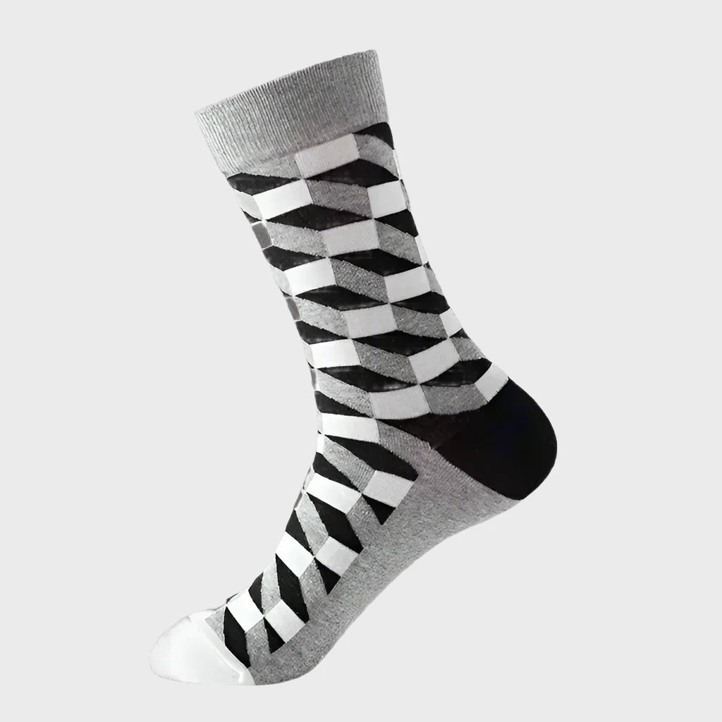 GradientShapes Men's knee High Socks