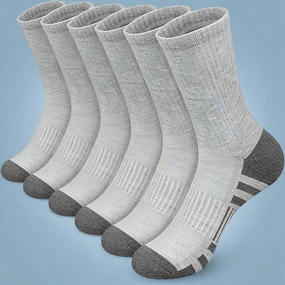 LongRun Men's Buffered Buffered Socks - 6 Pairs