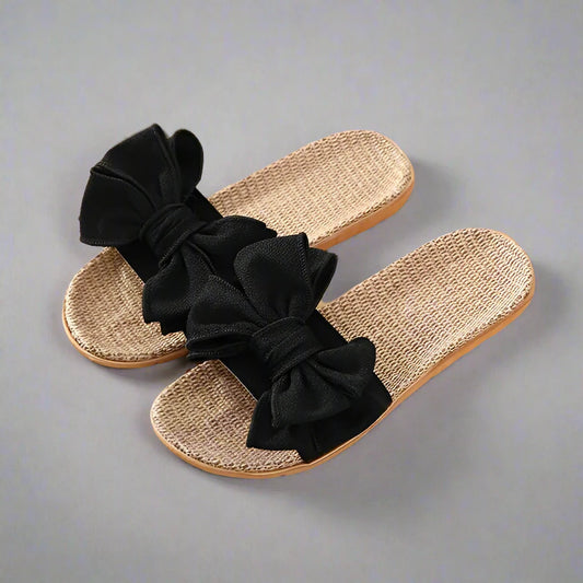 BeachThick Women's Comfortable Flax Slides