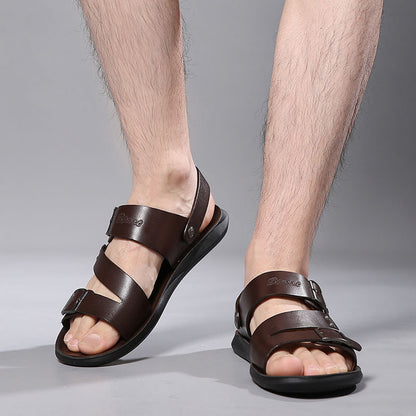 William Strappy Flat Sandals for Men