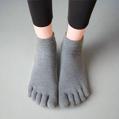 FiveToes Breathable Yoga & Pilates Grip Socks for Women